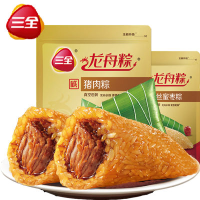 香糯好吃# 三全 猪肉粽蜜枣粽子 600g
