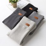 萱彩妮 春秋纯棉打底裤女外穿薄款百搭高腰显瘦黑色小脚裤紧身大码九分裤 多色可选