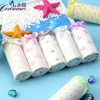 Ceci wears水薇 女士内裤性感纯棉中腰三角裤头莫代尔提臀收腹内裤5条装