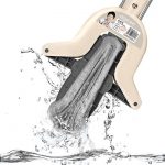 爱格 吸水海绵拖把对折式挤水可伸缩家用胶棉拖把头地拖拖布免手洗