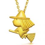 周生生 黄金(足金)小女巫吊坠 24124p 计价 4.4克 (包含工费100元)