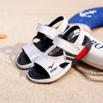烈鸟 男童凉鞋儿童2017中大童男孩沙滩鞋白色童鞋夏季韩版潮宝宝鞋小孩