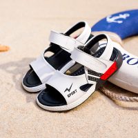 烈鸟 男童凉鞋儿童2017中大童男孩沙滩鞋白色童鞋夏季韩版潮宝宝鞋小孩