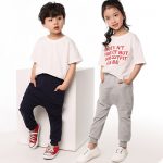 南极人 儿童哈伦裤童装女童宝宝春装纯棉运动裤打底春秋款男童休闲长裤子