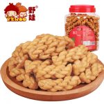 野娃 休闲零食小吃特产香酥麻花糕点点心香甜咸香口味1000g罐