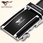 Septwolves七匹狼 男士牛皮皮带韩版休闲潮流真皮青年腰带自动扣商务裤带