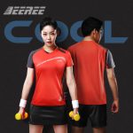 Jeeree吉瑞 羽毛球服男女款透气吸汗速干健身跑步T恤休闲运动服