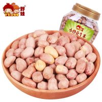 野娃 新货休闲零食坚果炒货特产小吃熟小炒五香花生米下酒菜750g罐