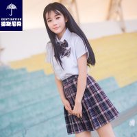 德斯尼舜 日系学生夏森女日韩班服校服套装JK制服百褶裙学院水手服 多色可选