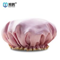 班腾 双层加厚加大成人女款防水浴帽洗澡洗头帽厨房女士防油烟帽子