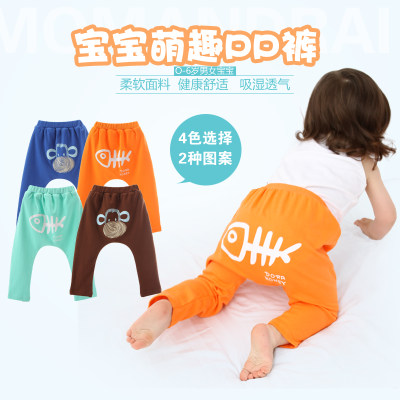 柔软舒适# 哆啦哈蕾 婴儿纯棉哈伦裤