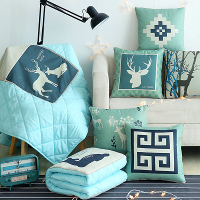 南柯一梦 冬季加厚两用抱枕被子 110*150cm