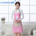 番升 厨房围裙韩版时尚简约防水防油无袖背带围裙可爱卡通居家围腰