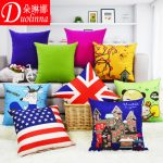 朵琳娜 卡通靠枕午休枕床头靠背汽车护腰靠垫办公室抱枕套芯沙发靠垫抱枕 多款可选