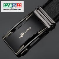CARTELO卡帝乐鳄鱼 青年皮带男士真皮自动扣皮带牛皮腰带男休闲商务潮裤带
