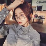 科鲁迪 复古圆框眼镜框女圆形平光镜圆脸眼镜架配近视眼镜