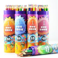 中华 彩色铅笔小学生儿童美术绘画涂色油性 12色