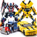 xinlexin 古迪积木拼装玩具 变形机器人金刚汽车儿童3-6-10岁 男孩玩具