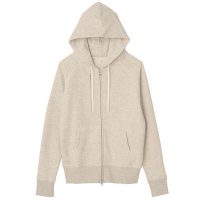 MUJI无印良品 女式 毛圈棉双拉链卫衣