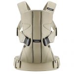 BABYBJORN 瑞典 BABY CARRIER ONE 婴儿背袋 (卡其色棉混纺可后背式宝宝背带新生即可使用)