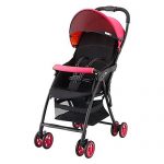 日本 Aprica 阿普丽佳 魔捷轻风 轻便儿童推车伞车(番茄红)椅背116-135度任意调节 7个月-3岁宝宝适用 APRCSK92PIBN