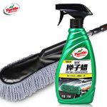Turtle龟牌 除尘掸子蜡500ml 腊油液体蜡刷蜡拖把手喷新汽车蜡套装洗车打蜡用品