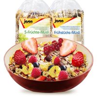 jason捷森 德国原装进口 水果谷物燕麦片 两种口味1000g*2袋