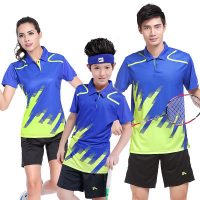 匹锐 羽毛球服情侣套装短袖男女新款 亲子装团购定制队服网球运动