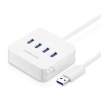 UGREEN绿联 usb3.0 hub带电源分线器电脑四口扩展一拖四集线多接口笔记本