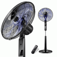 Airmate艾美特 FS4086RI-W 电风扇家用七叶遥控落地扇台式变频预约定时电扇静音负离子