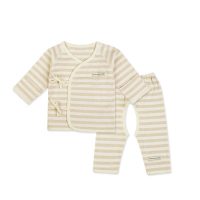 米辛迪 新生儿衣服0-3个月婴儿内衣套装纯棉宝宝和尚服春夏装彩棉