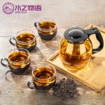 STORY OF WATER水之物语 耐热玻璃过滤茶壶 不锈钢耐高温泡茶壶家用水壶茶具套装