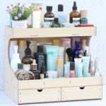 木制桌面化妆品收纳盒化妆品整理盒抽屉式收纳架置物架大号梳妆盒