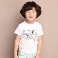 TOM&DICK汤姆迪克 童装男童短袖t恤2017夏季新款纯棉时尚潮流中大童打底衫儿童上衣