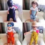 Wawa kingdom哇哇王国 婴儿裤子夏季儿童背带裤男女宝宝春夏装童装0-4岁宝宝背带裤潮