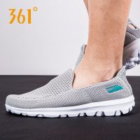 361°361度 男鞋一脚蹬懒人鞋豆豆鞋男士网鞋休闲鞋夏季透气网面运动鞋