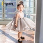 TOM&DICK汤姆迪克 无袖网纱儿童礼服女蓬蓬裙花童婚纱短裙公主裙女童钢琴演出晚礼服