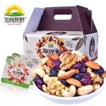 加州原野 每日坚果750g孕妇零食原味坚果什锦果仁组合大礼包礼盒 送西梅+乌酸梅