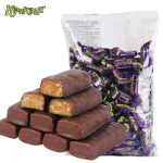 KDV 俄罗斯进口 紫皮糖kpokaht夹心巧克力糖果喜糖休闲零食 500g