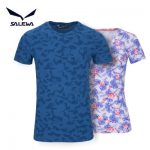 德国Salewa沙乐华 2017春夏新品吸湿排汗圆领印花速干T恤针织短袖T恤