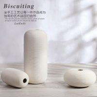 莱恩斯 现代简约陶瓷花瓶创意时尚简约家居装饰品摆件北欧白色客厅插花瓶