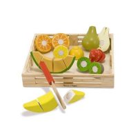 Melissa&Doug美丽莎和豆豆 水果切切乐 木质玩具