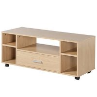 Homestar好事达 现代简约带抽电视柜 小户型电视柜 客厅卧室家具1264 带轮可移动