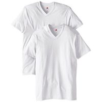 Hanes恒适 男士短袖T恤 纳米 V领 2件装