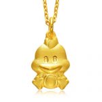 周生生 黄金(足金)卡通十二生肖鸡吊坠 86484p 计价 约2.98克 (包含工费100元)