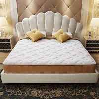 SLEEMON喜临门 进口乳胶静音精钢弹簧床垫 斯里兰卡椰棕护脊席梦思 双面供氧面料透气舒适正反两用 送记忆枕一对 爱琴海150*190*22cm