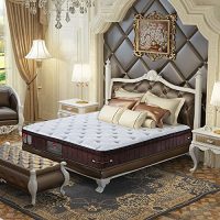 Slumberland斯林百兰 活力 天然乳胶床垫护脊弹簧床垫1.8米席梦思床垫 欧式云垫层健康防螨面料 精钢整网护脊弹簧 正面偏软反面适中180*200*24cm