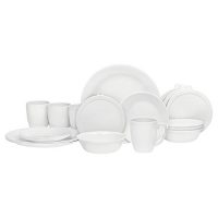Corelle康宁 白色餐具20件套 20 Piece "Winter Frost White" Livingware Dinnerware Set