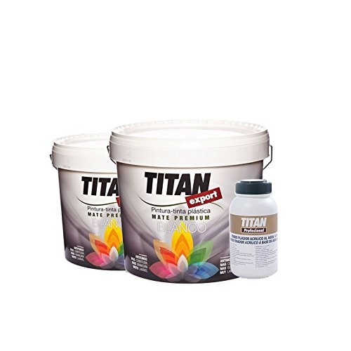 TITAN堤丹 经典系列净味环保内墙漆套装 (面漆4L*2+底漆1L*1)可刷30㎡建筑面积(西班牙进口)