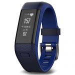 Garmin佳明 vivosmart HR+ 蓝色 光电心率GPS智能监测手环 (心率实时监测 自动睡眠监测 活动侦测 智能通知 GPS轨迹 跑步配速 多训练模式 运动蓝牙)